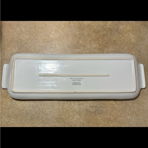 Pottery Barn-Appetizer Plate w/handles - Picture 5 of 5